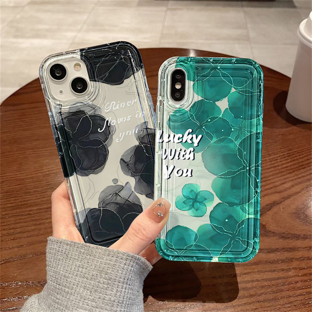 เคส for iphone 6 7 8 Plus XR XS Max 15 12 14 11 13 Pro Max X SE 2020 2022 ดอกไม้ เคสโทรศัพท์มือถือ ซิลิโคนอ่อนนุ่ม