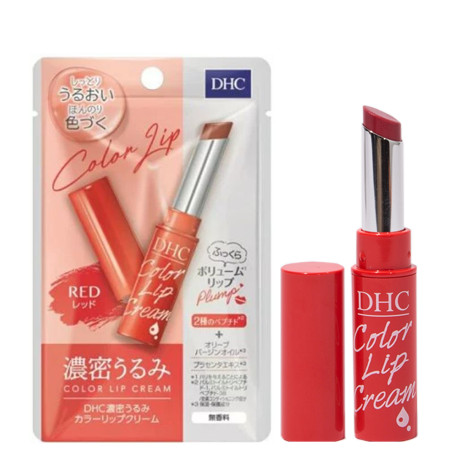 DHC Color Lip Cream #Red 1.5g ลิปบำรุงริมฝีปากให้ชุ่มชื้น