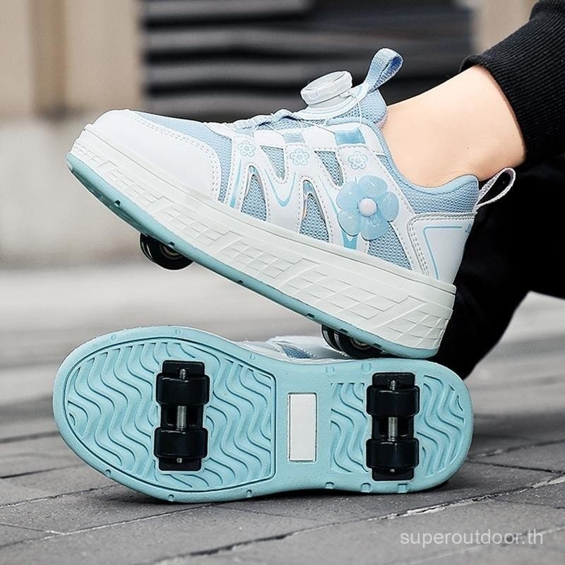 ใหม่สี่ล้อ Roller รองเท้าผู้ชายผู้หญิง Roller skates เด็กผู้ใหญ่กีฬากลางแจ้ง Roller skates ที่ถอดออก