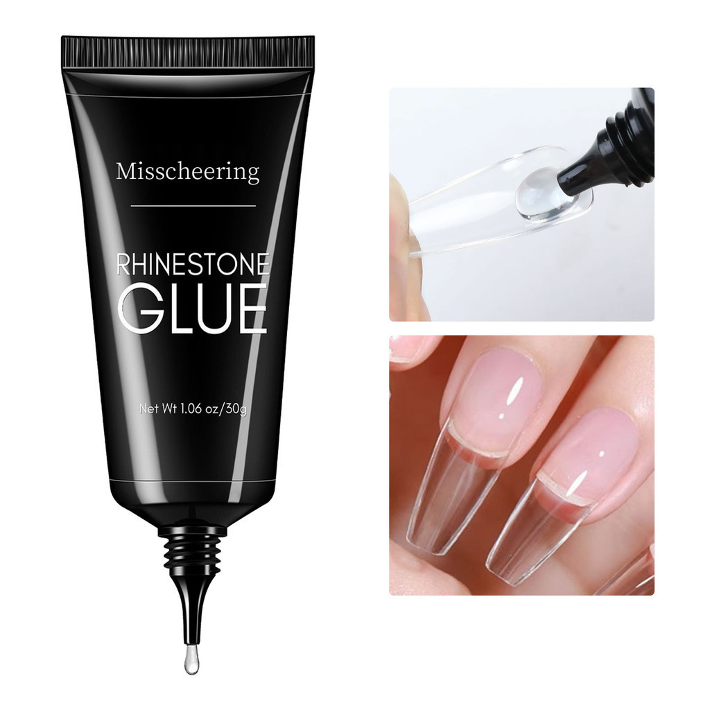 กาวติดเล็บแบบไม่ต้องทำความสะอาด 15ml / กาวติดเครื่องประดับเพชรติดเล็บไม่ไหล / กาวแข็งแรงสำหรับเครื่องประดับโลหะ