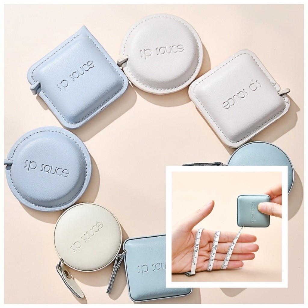 💎 สายวัดเอว วัดรอบเอว สายวัดตัว ตลับเมตร เทปวัด พกพา หนัง PU ช่างเย็บผ้า ช่างตัดเสื้อ เกรดพรีเมี่ยม รุ่นใหม่ล่าสุด 💎