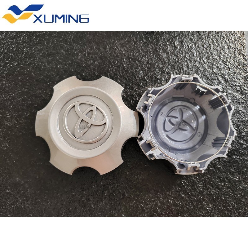 [สต๊อกพร้อม] 1/4 ชิ้น Toyota Hilux 2005 ล้อแม็ก Toyota Vigo 2005-2011 ศูนย์แท้ (42603-0K060) Toyota Vigo 4wd Silver Center Cap ดุมล้อรถยนต์