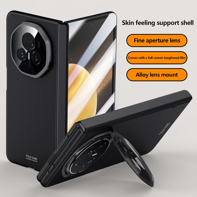 Skin-feeling Matte เคสโทรศัพท์สําหรับ Honor Magic V3 แม่เหล็กไร้สายชาร์จบานพับพับพร้อมฟิล์มนิรภัยฝาครอบกันกระแทก