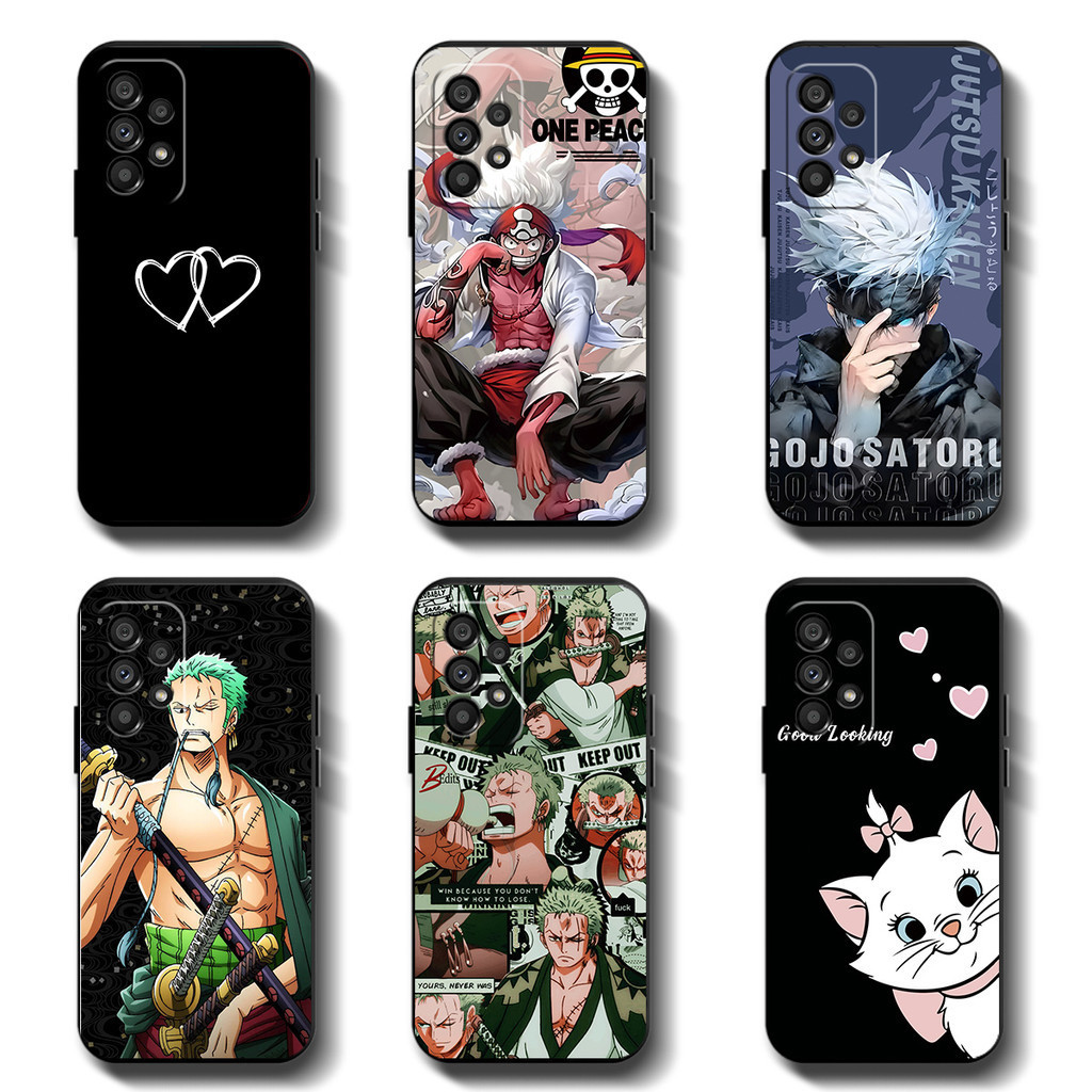 Softcase Samsung Galaxy A52 A52s A72 A33 A23 A55 5g 4g Anticrack Casing คุณภาพสูง TPU cover Full Protection Silicon Black Rubber Case