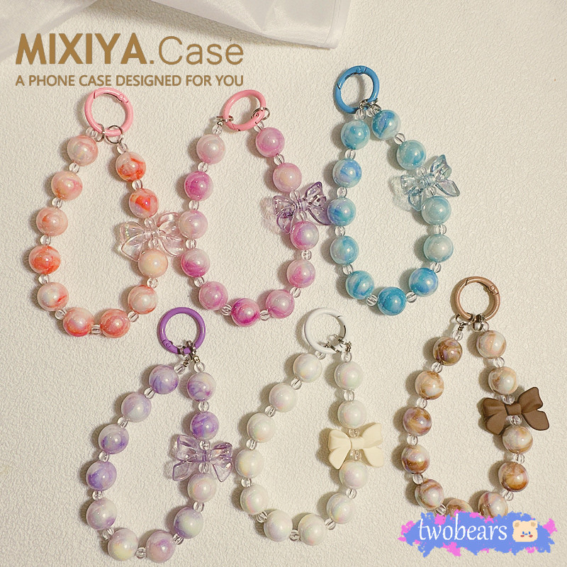 🌈พร้อมส่งจากไทย สายคล้อง  ลูกปัด สายห้อยพวงกุญแจห้อยกระเป๋า สายห้อยตุ๊กตาพวงกุญแจ