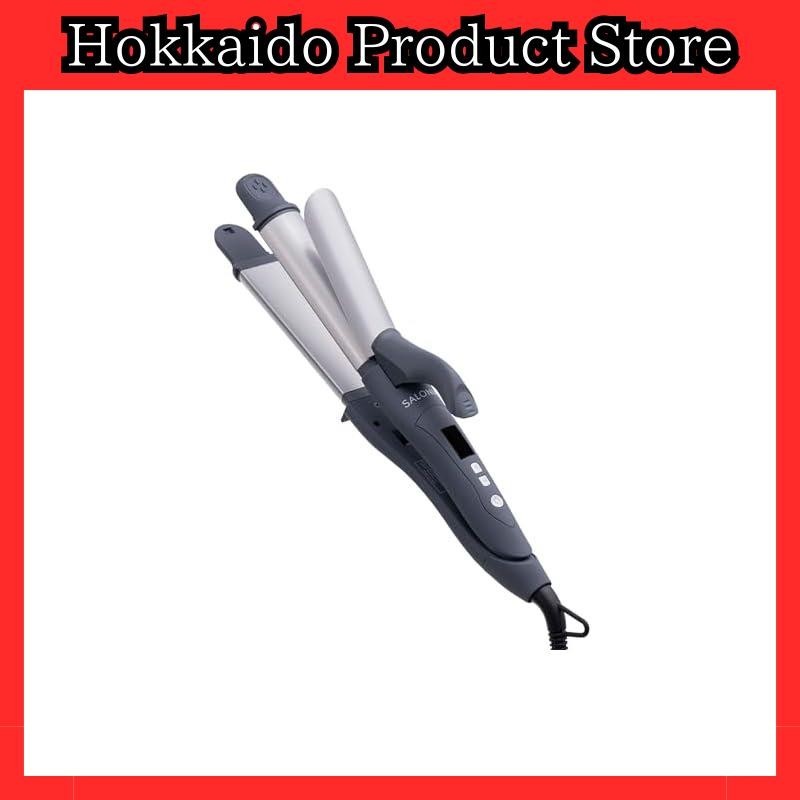 【from Japan】SALONIA 2WAY Straight & Curl Hair Iron 32mm Professional 220℃ White SL-002A