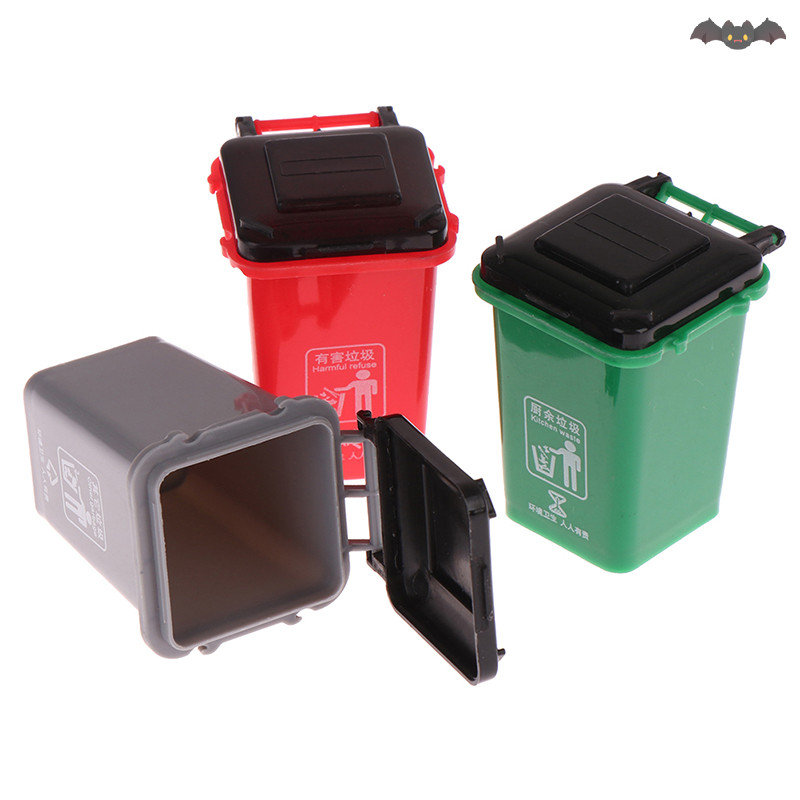 [PE] 1:12 Dollhouse Miniถังขยะรุ่น/ถังขยะขนาดเล็ก/ปากกาOrganizer Home Storage Can TH