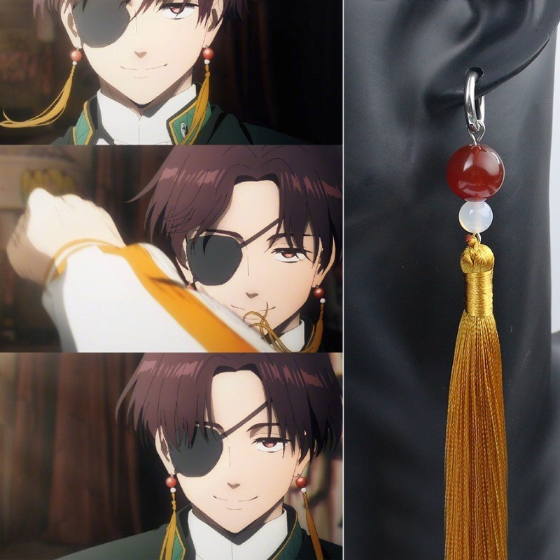 อะนิเมะ WIND BREAKER ต่างหู Hayato Suou พู่หูคลิปฮาโลวีนเด็ก Man ผู้หญิงคอสเพลย์ Prop อุปกรณ์เสริมของขวัญ