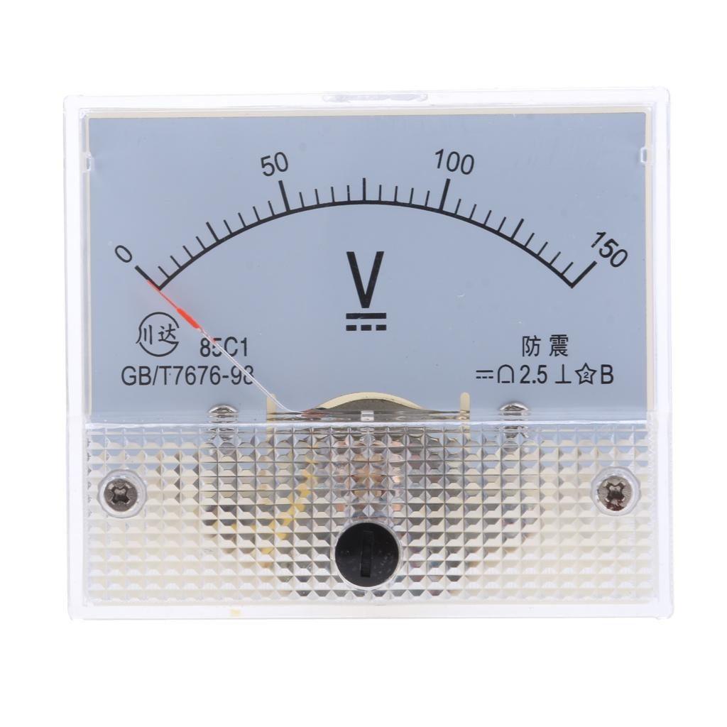 [Lszcx6l] มิเตอร์แผงอนาล็อก โวลต์มิเตอร์แผงอนาล็อก 85 C1 DC 0-75 V, ปัจจุบัน ,