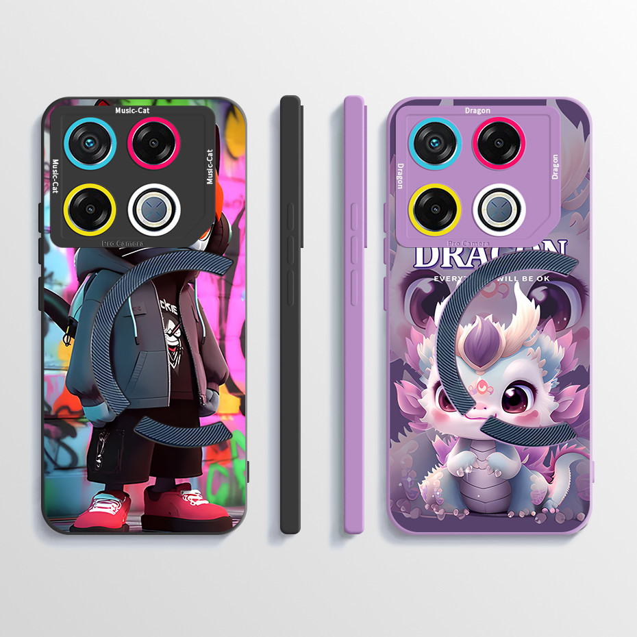 สําหรับ Infinix GT 20 Pro X6871 20PRO GT20pro Soft TPU ซิลิโคนกันกระแทกเคสโทรศัพท์รูปแบบการ์ตูนพิมพ์ปกหลัง