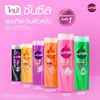 Sunsilk ซันซิล {แชมพู+นวด/ แชมพู+แชมพู} ยาสระผม ขวดปั้ม300-350มล.