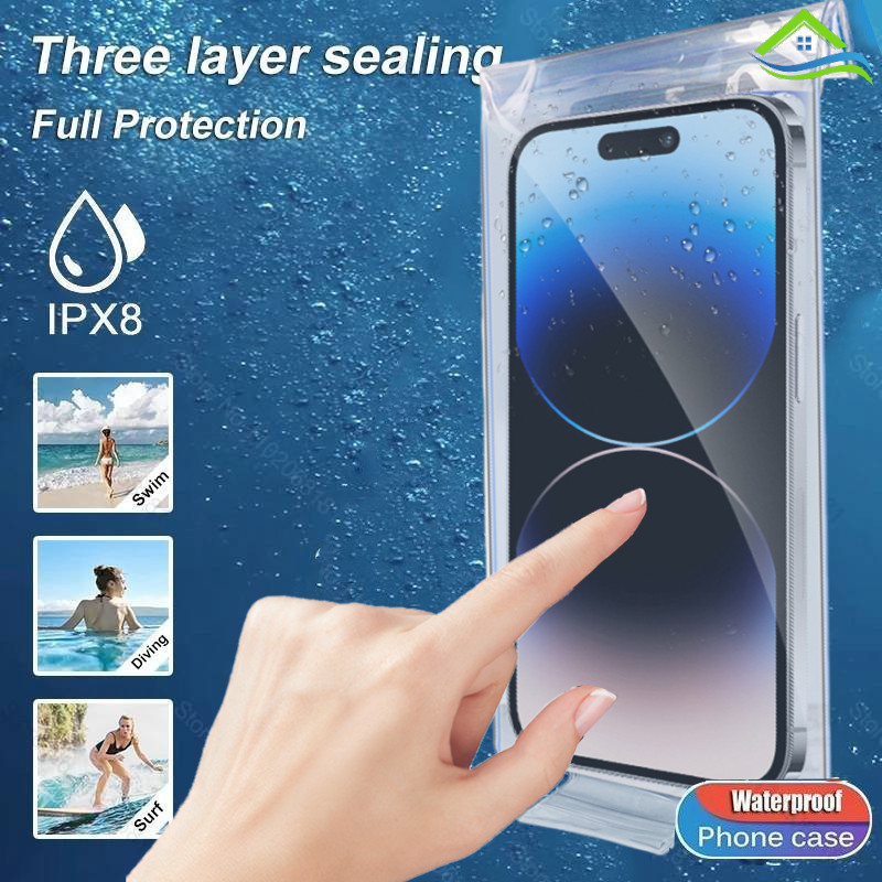 แบบพกพานํามาใช้ใหม่พีวีซีมาร์ทโฟนปิดผนึกถุงกันฝนสําหรับดริฟท์-ความละเอียดสูง ใสโทรศัพท์กระเป๋ากันน้ําที่มีพอร์ตชาร์จ