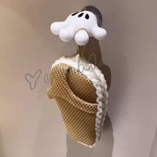 Yuki ตะขอแขวนแปรงสีฟัน รูปปาล์มการ์ตูน อุ้งมือ 3D ตะขอแขวนผนัง Toothbrush holder