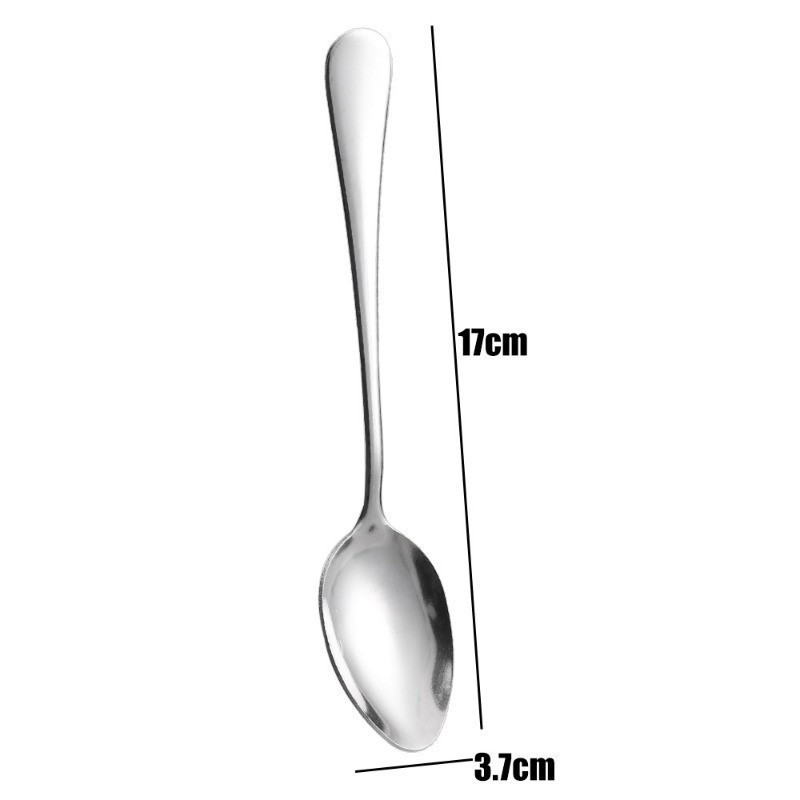 ช้อนสแตนเลสหนา-ช้อนขนมด้ามยาว-ส้อมผลไม้ขนาดเล็ก-ช้อนส้อมอเนกประสงค์ - รูปที่ 7