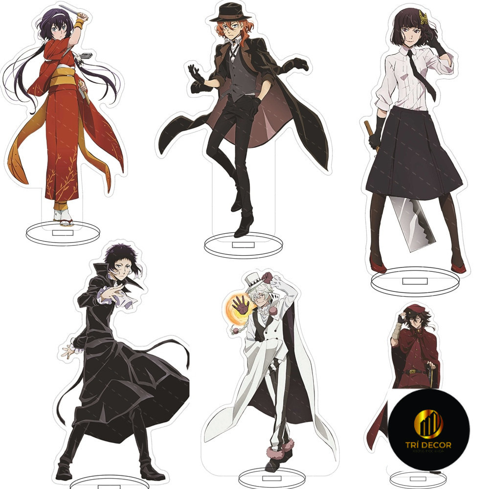 Bungo Stray Dogs อะนิเมะมังงะ standee รุ่นอะคริลิคตกแต่งศึกษามุมโต๊ะ 15 ซม.