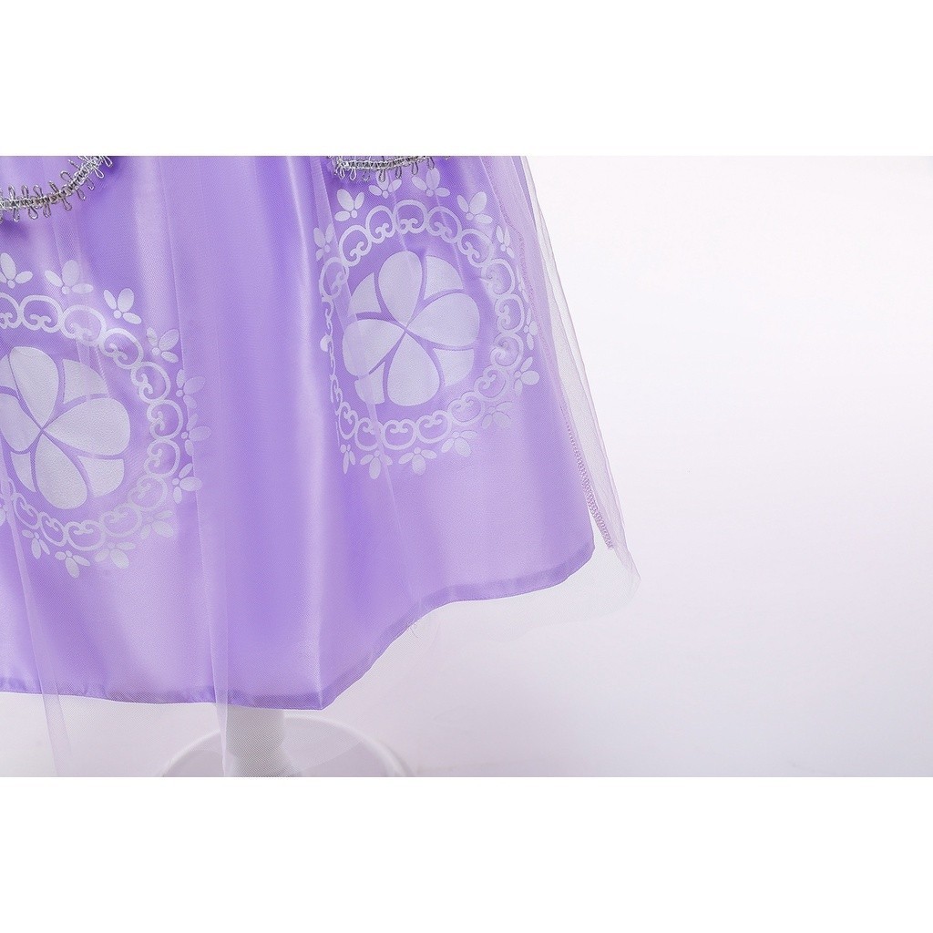 UhomePrincess Sofia Dress ชุดคอสเพลย์เด็กการ์ตูนโซเฟียเจ้าหญิงแรกแต่งตัวชุดงานเลี้ยงวันเกิด ราคา ถูกที่สุด ดีลบีเคเค แกลเลอรีภาพที่ 8