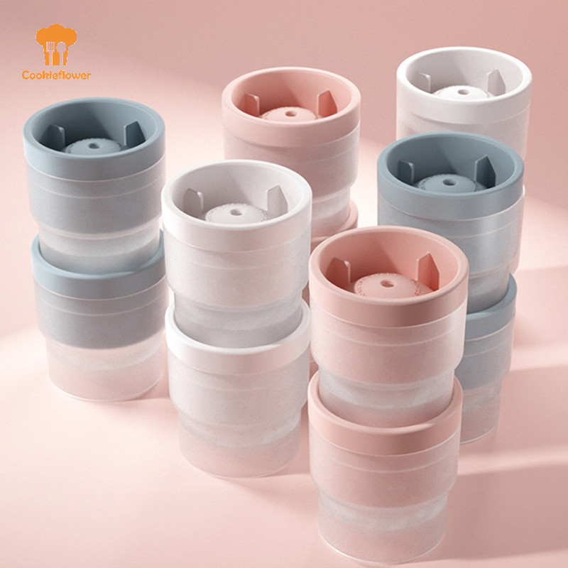 Ckfr 1PC Ice Ball Maker แม่พิมพ์ซิลิโคนรอบ Sphere Cube สําหรับค็อกเทลวิสกี้ใหม่