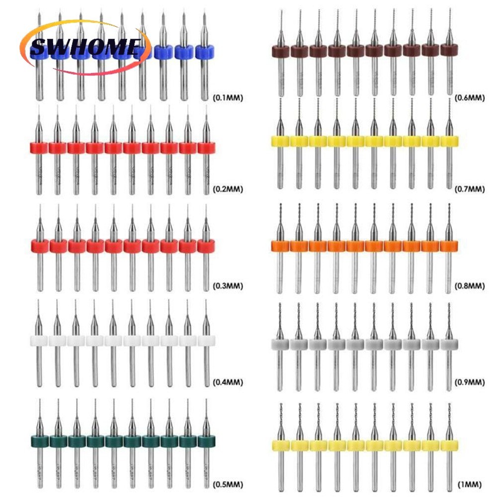 [SWHOME] 10 ชิ้นแผงวงจร PCB ดอกสว่านชุดทังสเตนคาร์ไบด์ ในสต็อก