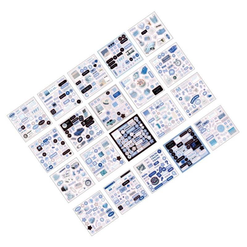 Seng 20Sheepts Scrapbooking Decals Scrapbooking สติกเกอร์ตกแต่งความงามสติกเกอร์สําหรับ Scrapbooking ไดอารี่ Planner Jou ราคา ถูกที่สุด ดีลบีเคเค แกลเลอรีภาพที่ 9