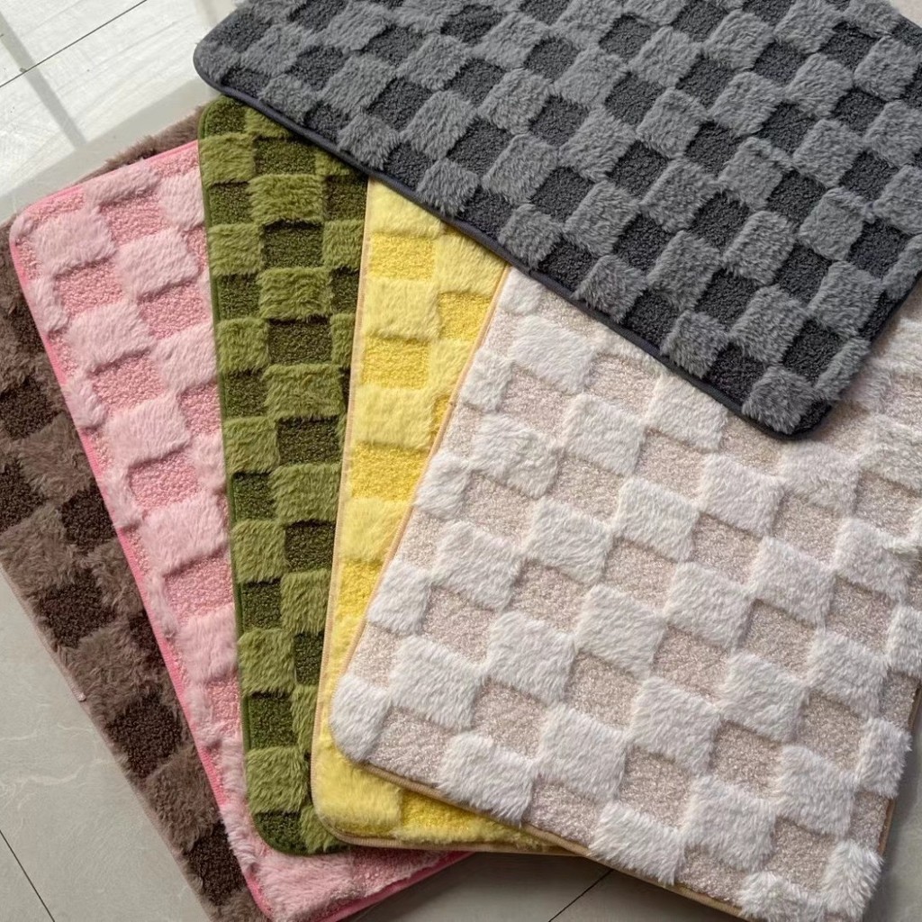 พรมเช็ดเท้า พรมห้องน้ํา ซับน้ำได้ดี พรมกันลื่น พรมห้องนอน นุ่มสบายเท้า 40X60cm คุณภาพดี สีไม่ตก พร้อมส่ง - รูปที่ 2