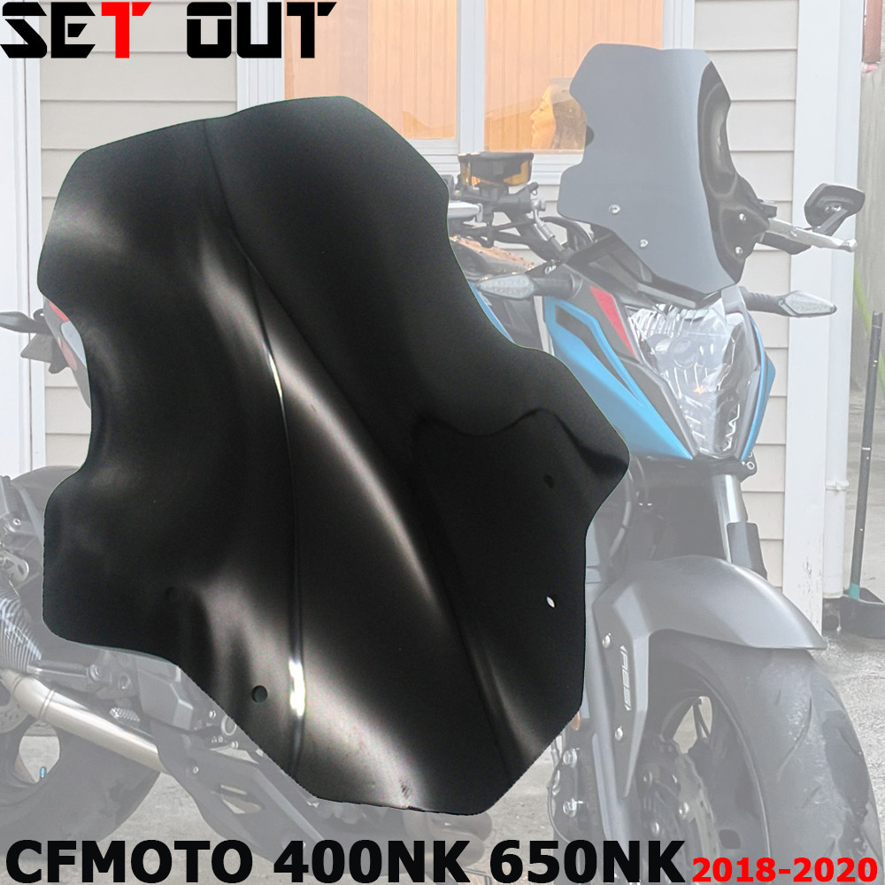 สำหรับ NK400 CFMOTO NK650 2018-2020 400NK 650NK 18-20อุปกรณ์เสริมมอเตอร์ไซค์แผ่นบังแดดกระจกบังลมเล่น