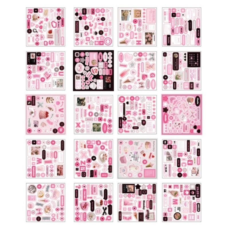 Seng 20Sheepts Scrapbooking Decals Scrapbooking สติกเกอร์ตกแต่งความงามสติกเกอร์สําหรับ Scrapbooking ไดอารี่ Planner Jou ราคา ถูกที่สุด ดีลบีเคเค แกลเลอรีภาพที่ 5