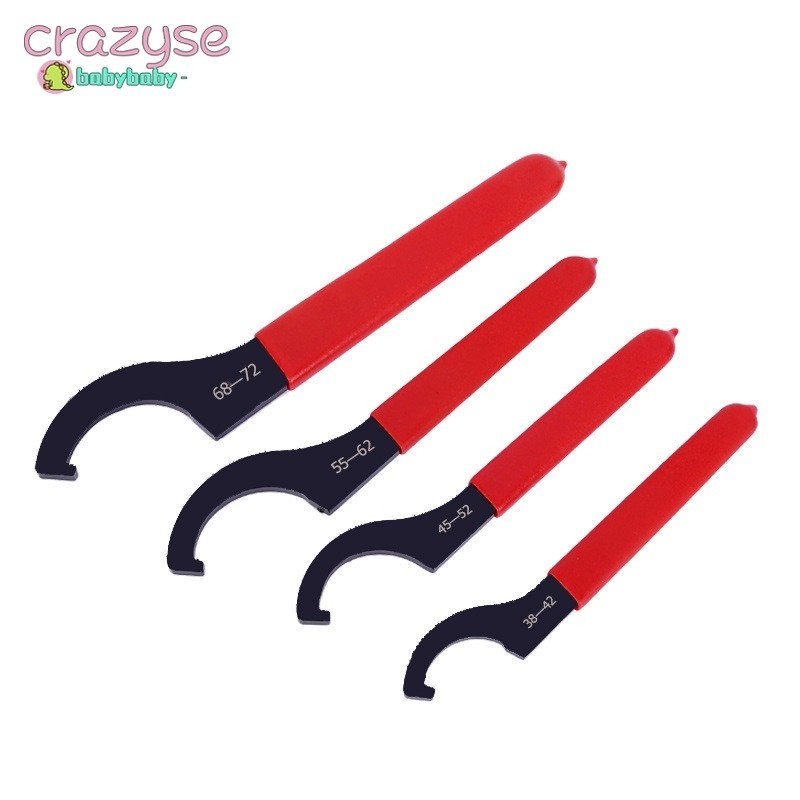 [Cra]คุณภาพสูง C Hook Spanner ประแจ Collet Chuck for38-42 มม.น็อตกลมพร้อมที่จับกันลื่นสีแดง