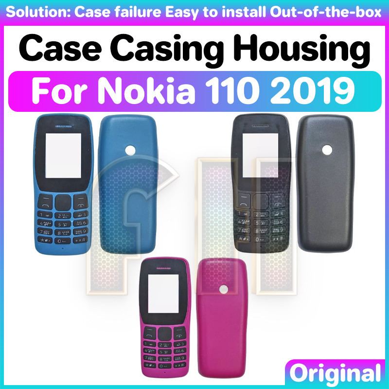 กรณีปลอกสําหรับ Nokia 110 2019 n110 T-1192 Neo ใหม่ 2019 DUAL SIM TA-1192 กรณีด้านหน้าและด้านหลัง