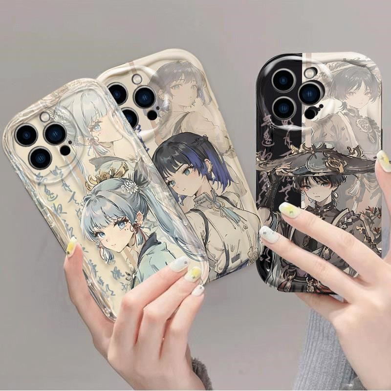Genshin Impact เคสโทรศัพท์กันกระแทกสําหรับRealme 11 12 10T 5G 9i 5i 6i 5S 7 8 9 10 PRO C2 C11 C20 C15 C21 C12 C25 C21Y C25Y C30 C53 C55 3T NEO C67 C55 3T เคส