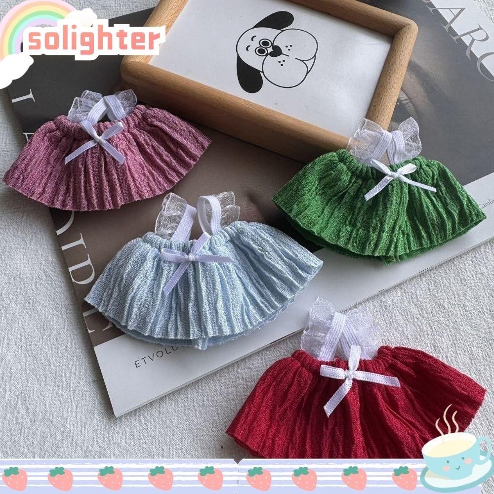 Solighter เสื้อผ้าตุ๊กตาผ้าฝ้าย, Cos ของขวัญตุ๊กตาอุปกรณ์เสริมตุ๊กตาชุดเจ้าหญิง, น่ารัก DIY ตุ๊กตาทําด้วยมือเสื้อผ้าสําหรับ 10-15 ซม.ตุ๊กตา