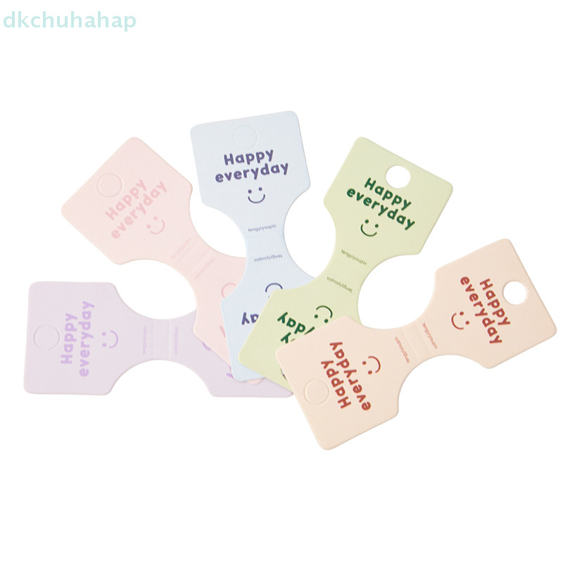 [DKC] 50pcs ตัวอักษรสีพับบรรจุกระดาษแข็งการ์ดสําหรับ Handmade สร้อยคอ Headwear Hairband เครื่องประดับแสดงแท็กการ์ด combedค