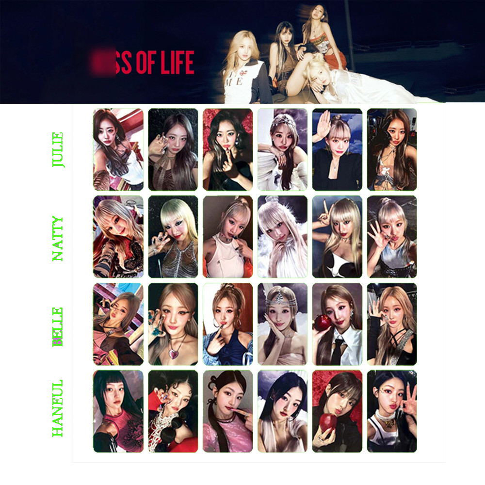KPOP KISSOFLIFE MIDAS TOUCH อัลบั้ม PhotoCard JULIE NATTY BELLE HANEUL การ์ดเซลฟี่ส่วนบุคคล KISS OF 