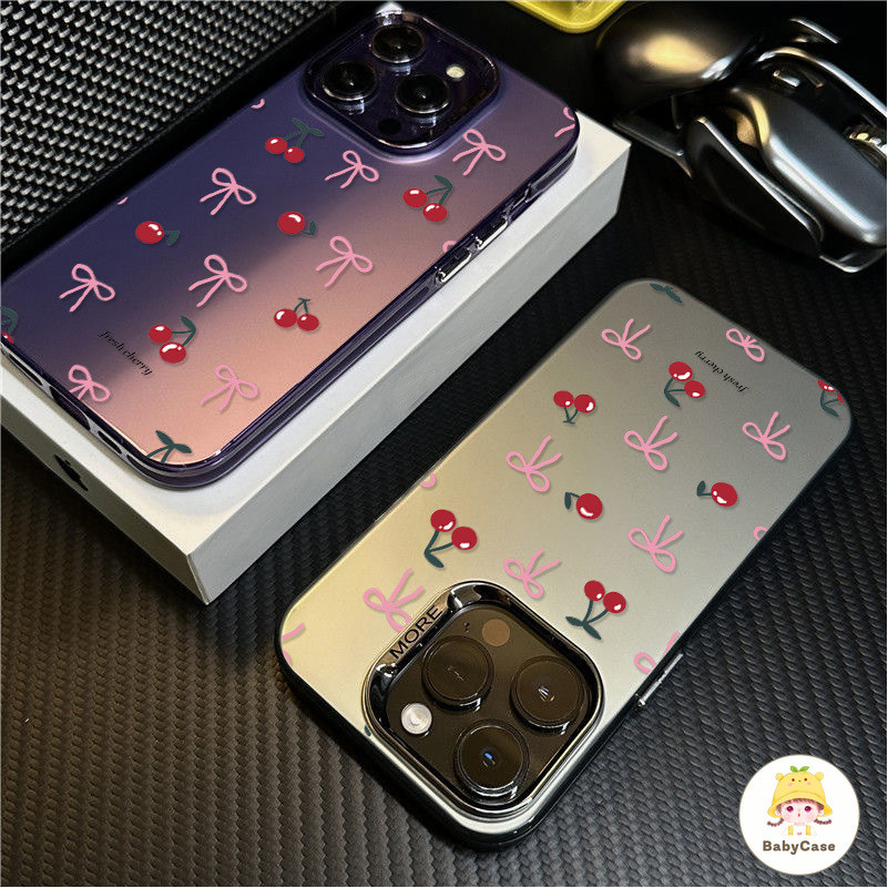 เชอร์รี่สดโบว์คอนท์ซอฟท์ เคสVIVO Y15 Y27 Y12 Y27s Y20 Y16 Y36 Y21s Y17s Y31 Y22 Y30 Y35 Y11 Y12s Y91 Y21 Y02 Y17 Y33s