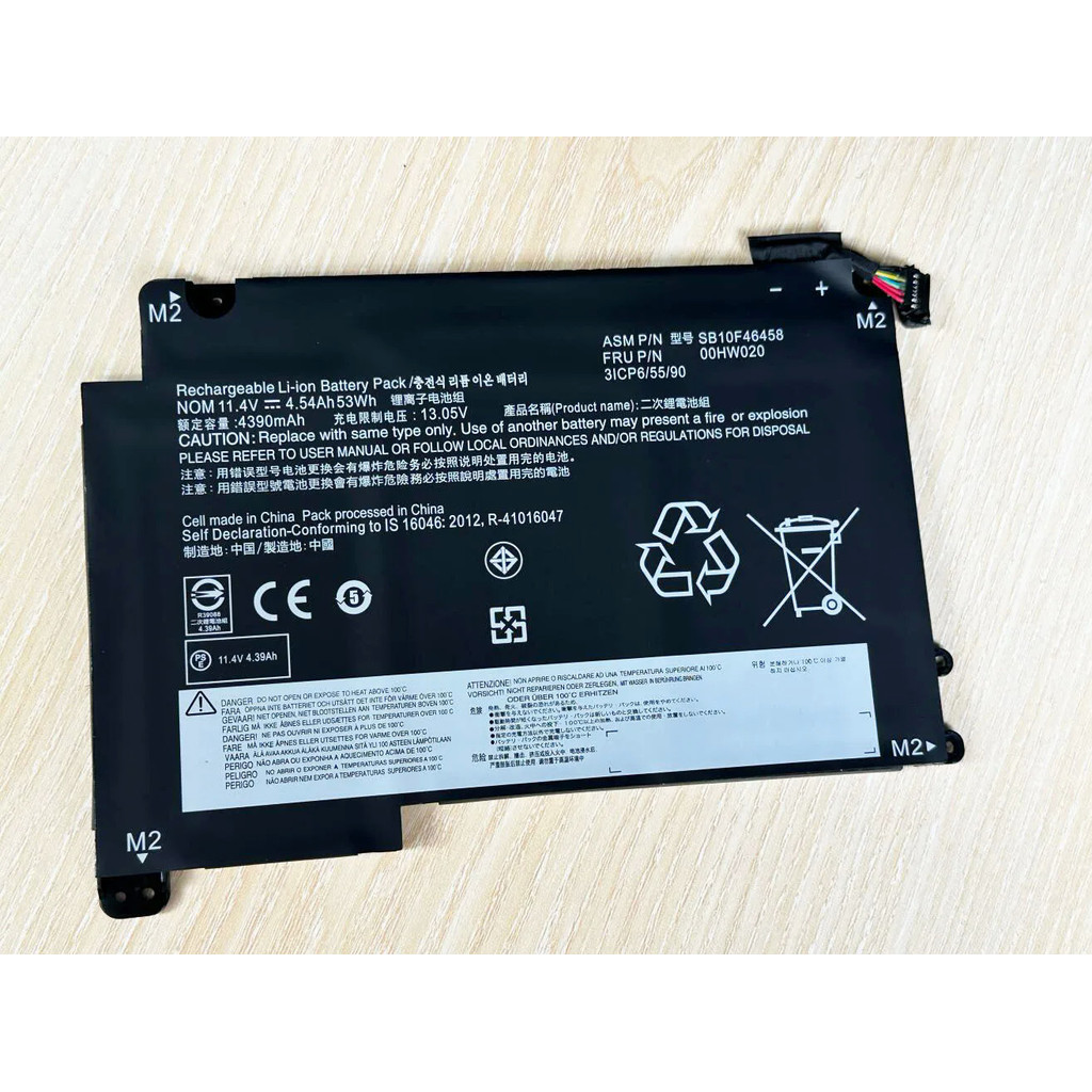 00HW020 แบตเตอรี่แล็ปท็อป For Lenovo ThinkPad Yoga 460 20ELS039GE P40 Yoga 20GQ 20GR 00HW021 SB10F46