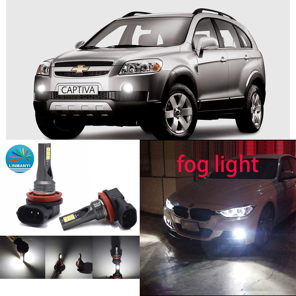 สําหรับ Chevrolet CAPTIVA (C100, C140) 2007-2012 (ไฟตัดหมอก) -หลอดไฟ LED LAI ด้านหน้า 6000K 12V-24V 