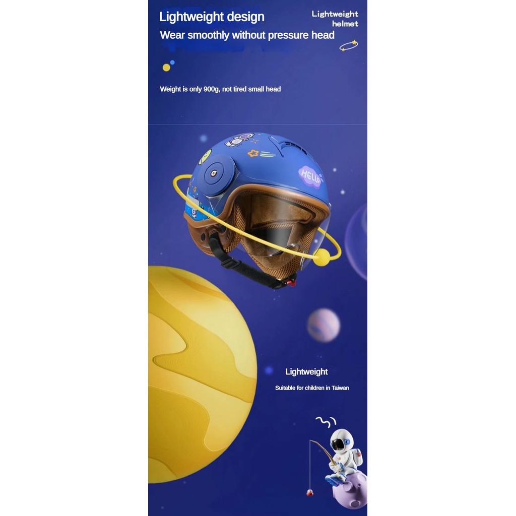 หมวกกันน็อคมอเตอร์ไซค์หมวกกันน็อคการ์ตูนเด็ก - รูปที่ 6