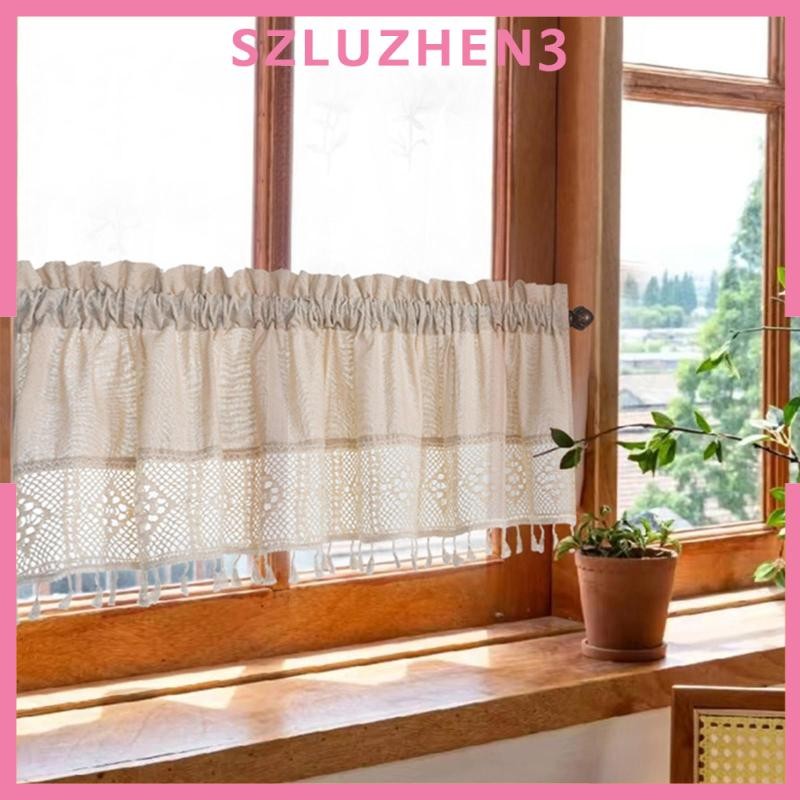 แนะนำ ผ้าม่าน [Szluzhen3] ผ้าม่านสั้น ระบายอากาศ สําหรับตกแต่งบ้าน ห้องนั่งเล่น ราคาพิเศษ มีเก็บเงินปลายทาง