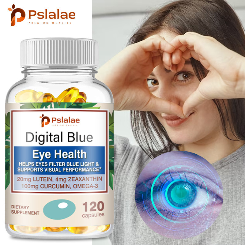 อาหารเสริม Pslalae Lutein อาหารเสริมเพื่อสุขภาพดวงตาด้วยวิตามินอีและสังกะสี รองรับสุขภาพการมองเห็น 30/60/120 ซอฟท์เจล