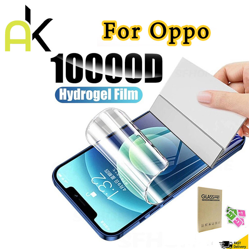 1-3PCS ฟิล์มไฮโดรเจลใสและด้าน สำหรับ for OPPO A7 A12 A52 A78 A5 A9 A74 Realme C35 C31 C17 C33 C51 C51S C53 C3Realme5 3 7