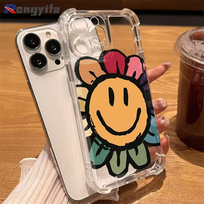 SAMSUNG น่ารักดอกทานตะวันเคสโทรศัพท์สําหรับsamsung Galaxy S9 S8 S9 + S8+ J7 J5 J3 Pro A3 A5 A7 2017 