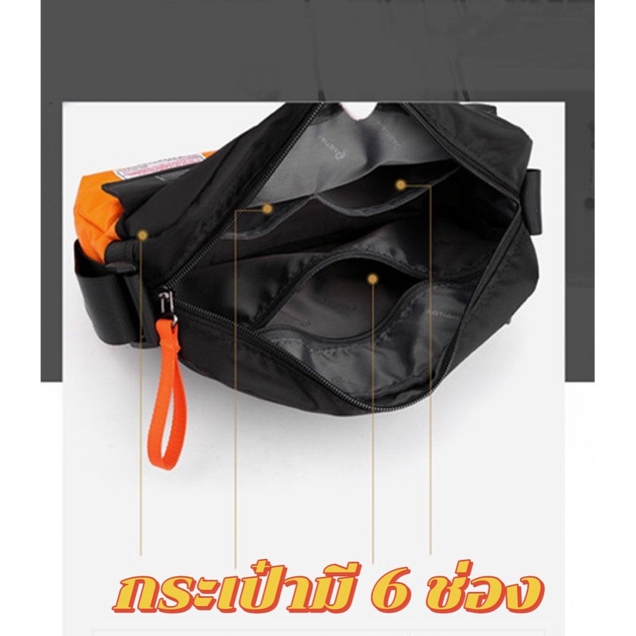 YXIN#0843#กระเป๋าสะพายข้าง กระเป๋าผ้าไนลอน สไตล์เกาหลี สำหรับผู้ชาย จุของได้เยอะ รุ่นใหม่ล่าสุด กระเป๋ายอดนิยม คุณภาพดี