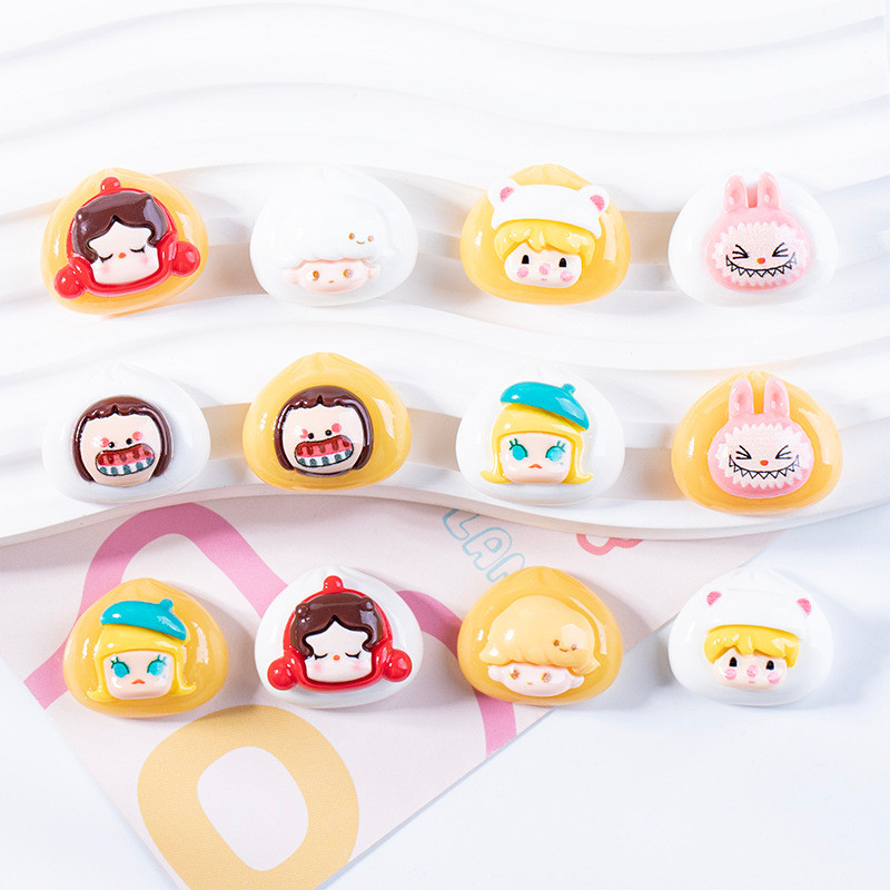 อุปกรณ์เรซินรูปแบบใหม่การ์ตูนน่ารักบุญทําเองครีมกาวเคสโทรศัพท์แพทช์ถ้วยน้ําสติ๊กเกอร์รถตกแต่งขนาดเล็ก