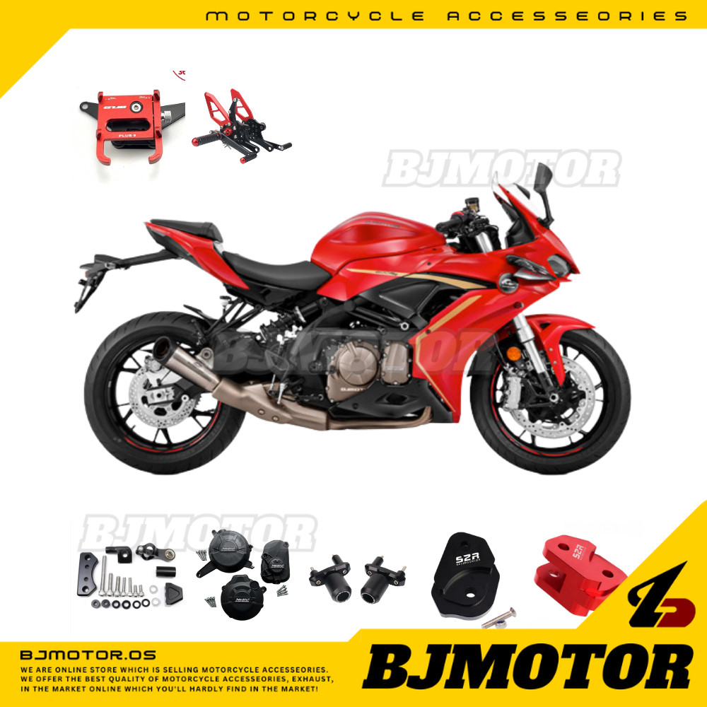 Qjmotor Srk600rc Damper Bracket Engine Guard Engine Slider ที่วางโทรศัพท์ Racing Footrest