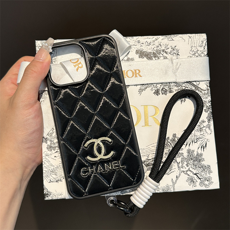ที่ถอดออกได้ lappet หรูหรา Hot Gold แฟชั่นหนังสีดําแฟชั่นกรณีธุรกิจสําหรับ iphone 16 15 14 13 12 promax กรณีรวมทุกอย่าง Drop Proof 15pro 1
