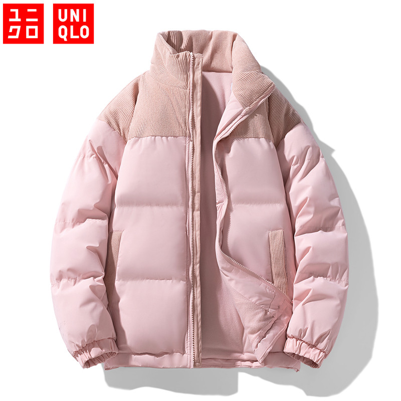 UNIQLO เสื้อแจ็กเก็ตกันหนาว คอปกตั้ง ทรงหลวม คุณภาพสูง ให้ความอบอุ่น ทนต่อการสึกหรอ แฟชั่นสําหรับคู่รัก สุภาพสตรีลงเสื้อ ไซซ์ S - 3XL
