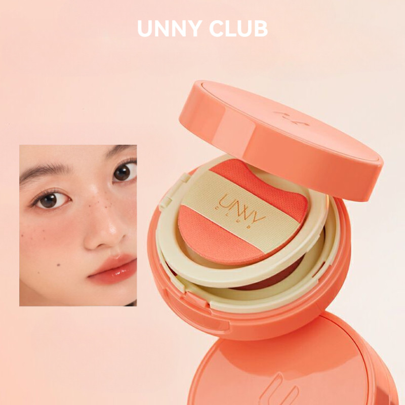UNNY CLUB บลัชออน บลัชออนครีมคุชชั่น สีเดียว มันบด บลัชออน คอนทัวร์หน้ากระจ่างใส
