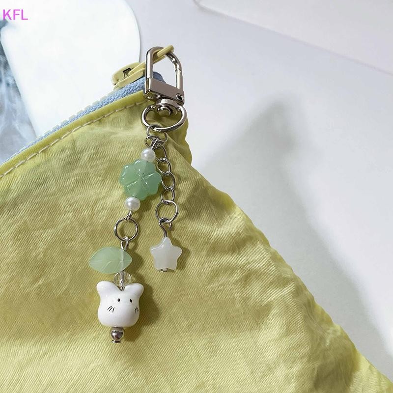 (KFL) Y2k โทรศัพท์ Ch จี้ Lucky Clover กระต่ายสายโซ่ Lanyard สําหรับกระเป๋าโทรศัพท์ Charm อุปกรณ์เสริมขายร้อน