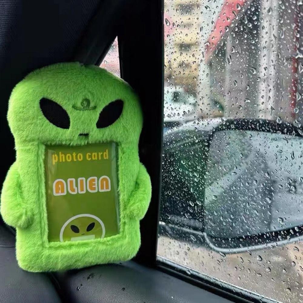 Hobbyin ตุ๊กตา Photocard ,น่ารักการ์ตูน Alien Photocard ,กระเป๋าแฟชั่นพวงกุญแจผู้ถือบัตรนักเรียน Idol Photos ฝาครอบป้องกัน Photo Card Holder