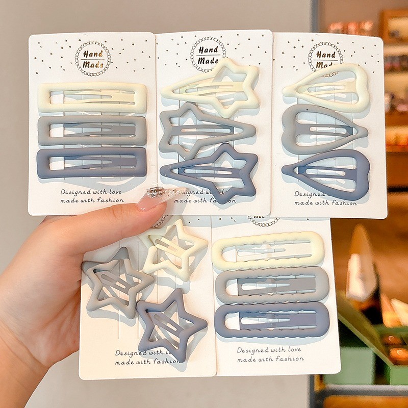 3ชิ้นชุดกิ๊บติดผมดาวแฟชั่นเกาหลีใหม่น่ารักกิ๊บติดผมหน้าม้าคลิปด้านข้างคลิปหน้าม้ากิ๊บกิ๊บเครื่องประดับผม - รูปที่ 6