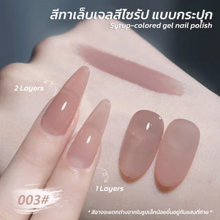 ROHWXY สีทาเล็บเจลไซรัป แบบกระปุก มีให้เลือกทั้งหมด 6 สี *พร้อมส่งจากไทย*